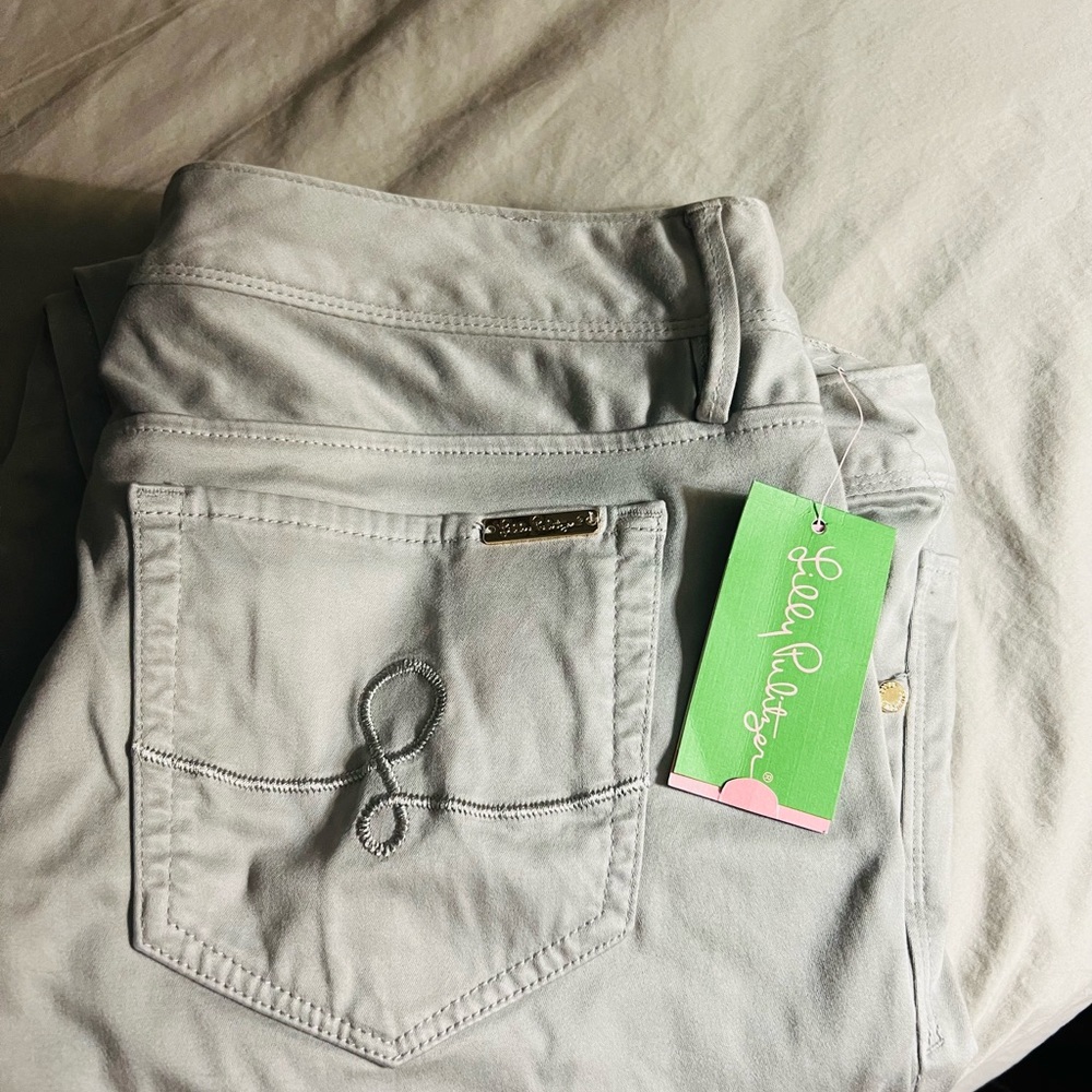 Brand new Lilly Pulitzer Worth Skinny pants. Palm Beach Grey color.